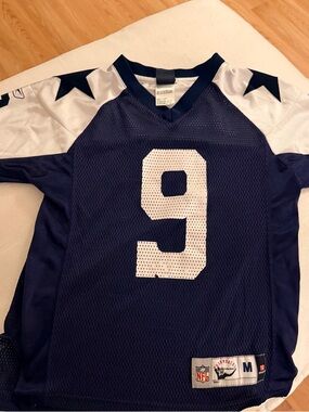 Navy & White #9 Football Jersey